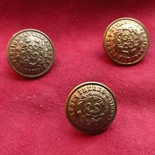 3 anciens boutons pensionnat des frères - Marseille de la fin XIXe siècle