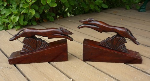 Statuettes art déco bois - statuettes,