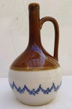 Original pichet, flacon, carafe publicitaire Louis Renaud en faïence Saint Uze.