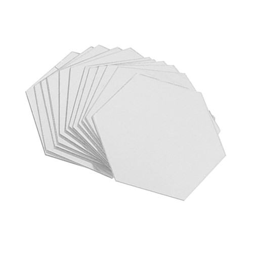 Sticker mural miroir - miroir, hexagonal