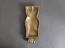 MONIQUE GERBER bronze sculpture, Vintage 1970s, Owl Trinket bowl or Ashtray