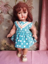 Une adorable  poupée BELLA  ancienne  Bté  SGDG RHODOID 30 cm années 50