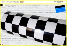 film vinyle damier brillant thermoformable sticker adhésif covering 12,0m x152cm