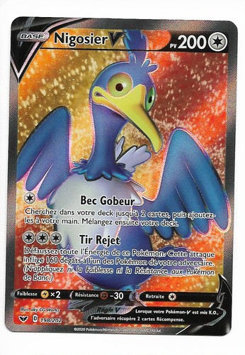 Carte pokemon nigosier v - 1,