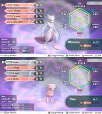 Pack Non Brillant Mew & Mewtwo