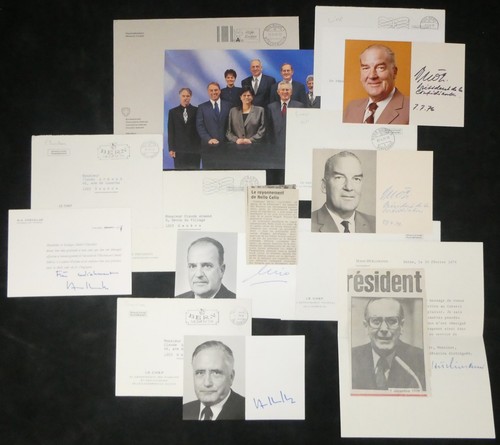 Autographes présidentiels - autographes,