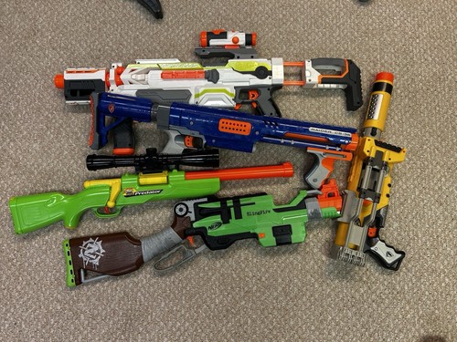Assorted nerf blasters - assorted,