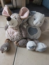 LOT DE 2 DOUDOUS PELUCHES
