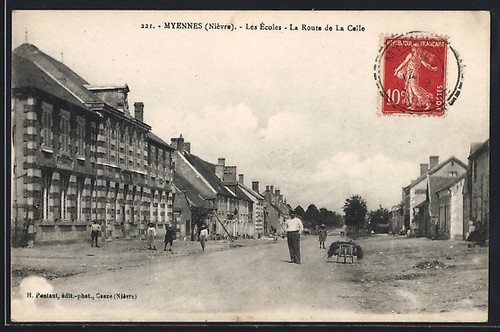 Cpa myennes nièvre les - cpa,