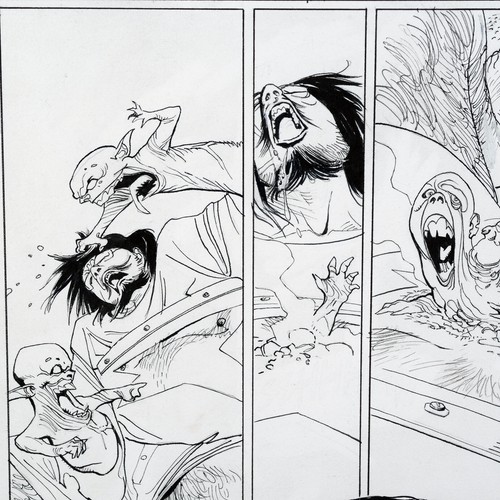 Planche originale marvel ghost - marvel,