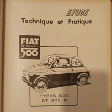 Revue Technique Fiat 500 500 D rta evolution citroen 2cv 1956 1961