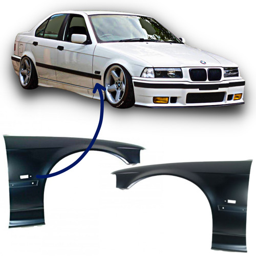 Ailes avant acier pour bmw - ailes,