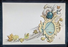 Lithographie originale Cyrano de Bergerac planche n° 8 R. Carrance Papier Japon