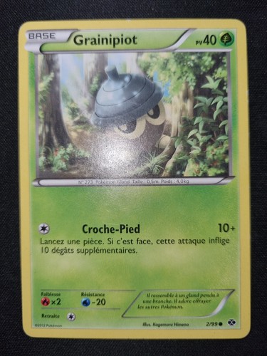Grainipiot carte pokémon - 2/99,