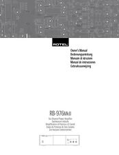 Bedienungsanleitung-Operating Instructions pour Rotel RB-976 MK2