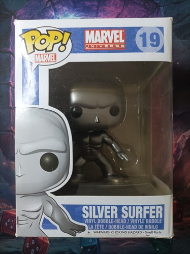 Silver surfer figurine - silver,