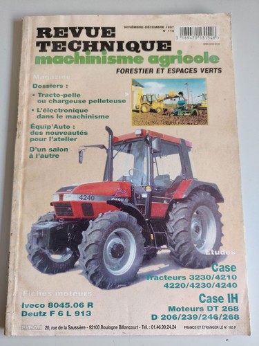 Revue technique tracteur - technique, case