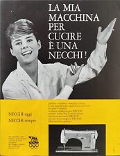 NECCHI Machine À Coudre 1960 Publicité 1 Page OLIMPIADES ROMA