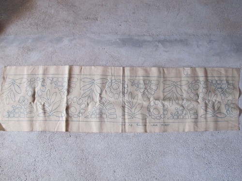 Toile broder ancienne - toile,