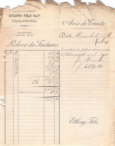 1919 doublures boutons en - boutons,