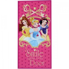 DISNEY serviette drap de bain plage PRINCESSES Cendrillon Belle 70 x 140 cm