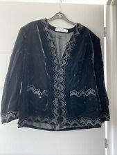 gilet veste givenchy couture femme paris velours noir broderie chic vintage