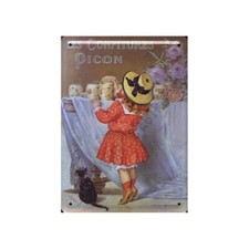 Plaque métal publicitaire bombée  : Confitures PICON