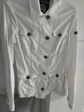 Veste blanche en 100% coton  marque NAPAPIJRI  très peu portée