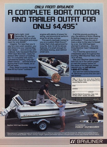 1984 bayliner capri bowrider - bayliner,