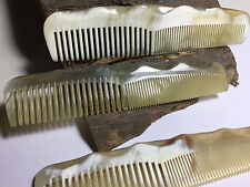 Corne Véritable Peigne Fabriqué En France Fait Main de Poussière Poche