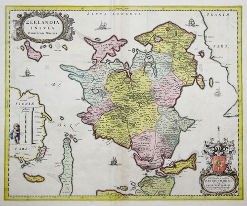 Danemark seeland carte - danemark,