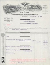 1937 : LILLE – FACTURE – ETABLISSEMENTS A . CRESPEL – FILS RETORS