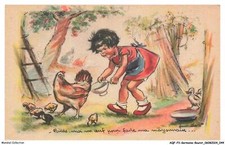 AQFP3-0167-GERMAINE-BOURET - l'alimentation de la poule et des poussins