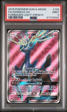 Carte Pokémon Xerneas GX 126/131 PSA 9 Lumière Interdite Soleil & Lune