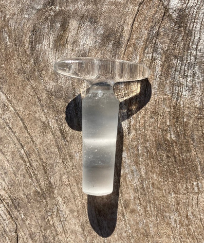 Bouchon verre emeri ancien - , "