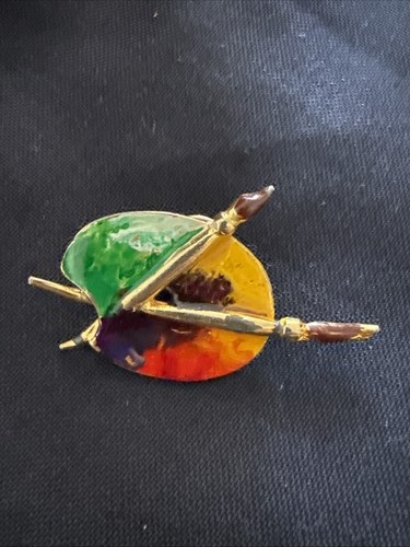 Pin palette peintre - palette, de