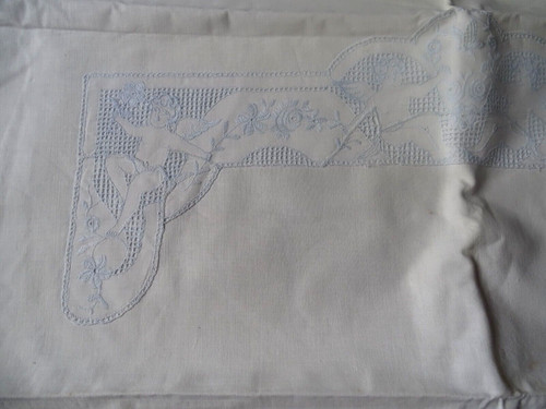 Linge ancien housse édredon - linge,