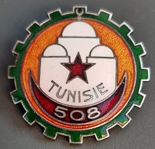 Insigne Train GT 508 Tunisie AB Groupe de Transport émail ORIGINAL BADGE