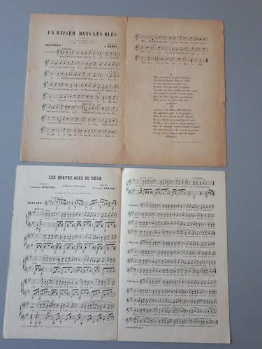 Ancienne partition chansons - partition,