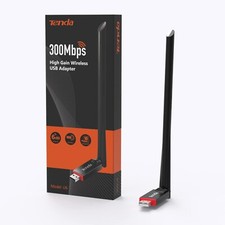 Tenda U6 Clé WiFi Adaptateur - Dongle WiFi 2,4 GHz 300Mbps - Carte sans Fil USB
