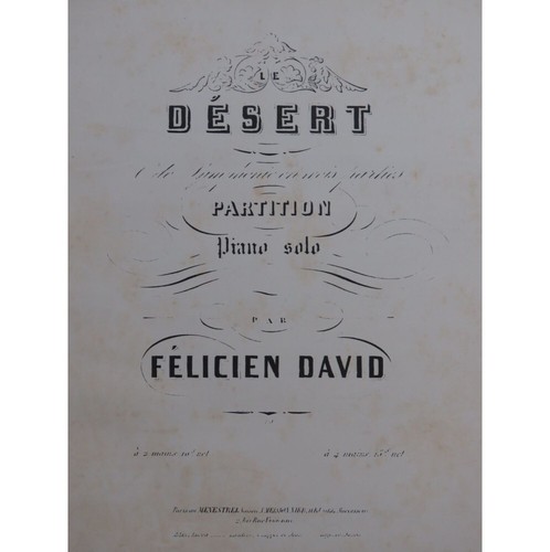 David félicien désert - le,