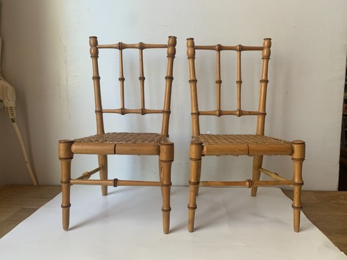 Ancienne paire chaises - ancienne,