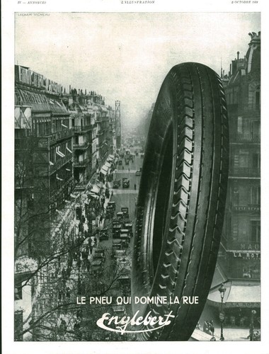Publicité ancienne pneu