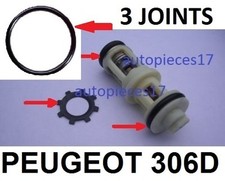 KIT 3 JOINTS + CLIPS  REPARATION PANNE SUPPORT FILTRE GASOIL PEUGEOT 306 DIESEL*
