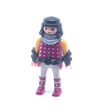 PLAYMOBIL * MOYEN-AGE * Guerrier Barbare Vêtements Violet & Jaune 4435 4438 7772