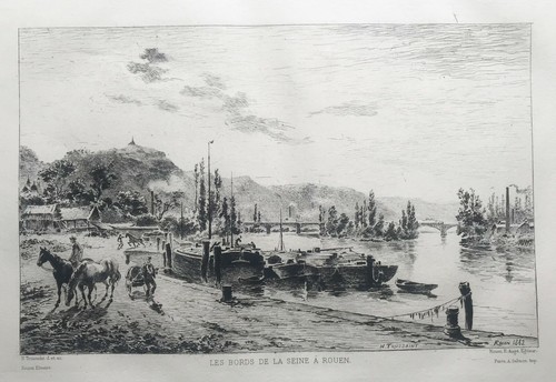 Les bords seine à rouen - les,