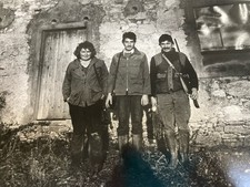 Originale Photo Chasse Portrait Lièvre Jean Pierre Chopin 1980 Photographie Art