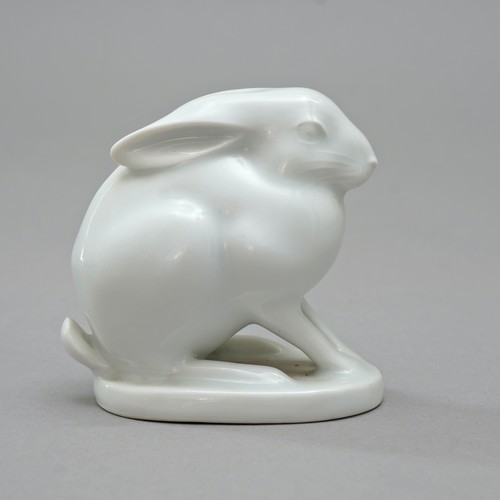 Figurine porcelaine assis - figurine, en