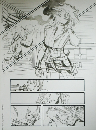 Planche originale batman - planche,