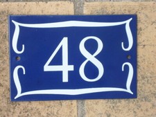 PLAQUE EMAILLEE NUMERO DE RUE
